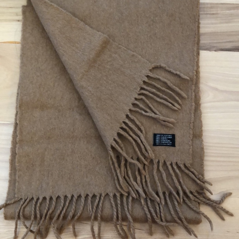 Super Soft 100% Pure Camelhair Warm Winter Scarf in Tan